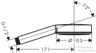 Hansgrohe PULSIFY S 105 kézizuhany, matt fehér 24120700