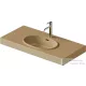 Duravit BALCOON 100x48 cm-es falra, vagy bútorra szerelhető mosdó leeresztővel, Duarshield mázzal, terra 241210AM00