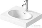 Duravit BALCOON 60x48 cm-es falra, vagy bútorra szerelhető mosdó leeresztővel, Duarshield mázzal, fehér 241260AA00