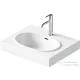 Duravit BALCOON 60x48 cm-es falra, vagy bútorra szerelhető mosdó leeresztővel, Duarshield mázzal, matt fehér 241260AC00