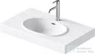 Duravit BALCOON 80x48 cm-es falra, vagy bútorra szerelhető mosdó leeresztővel, Duarshield mázzal, matt fehér 241280AC00