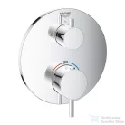 Grohe Atrio termosztátos zuhany keverő 2 kimenethez, beépített elzáró/váltó szeleppel, króm 24135003