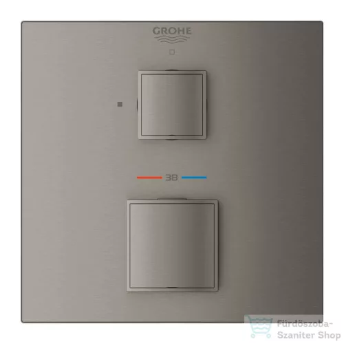 GROHE Grohtherm Cube termosztátos keverő 1 kimenethez,Brushed Hard Graphite 24153AL0