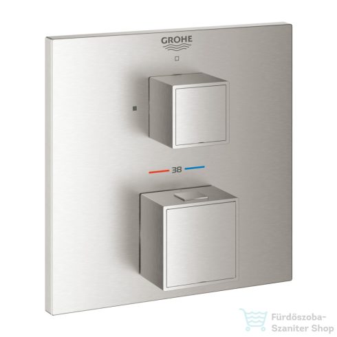 GROHE Grohtherm Cube termosztátos keverő 1 kimenethez,Supersteel 24153DC0