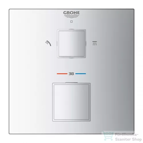 GROHE Grohtherm Cube termosztátos zuhanykeverő 2 kimenethez 24154000