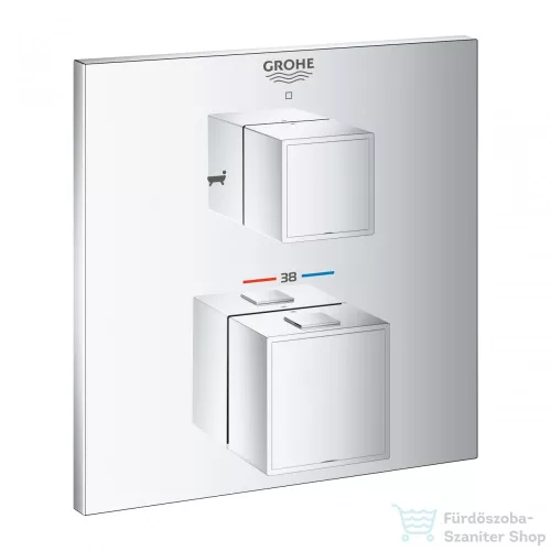 GROHE Grohtherm Cube termosztátos kád keverő 2 kimenethez 24155000