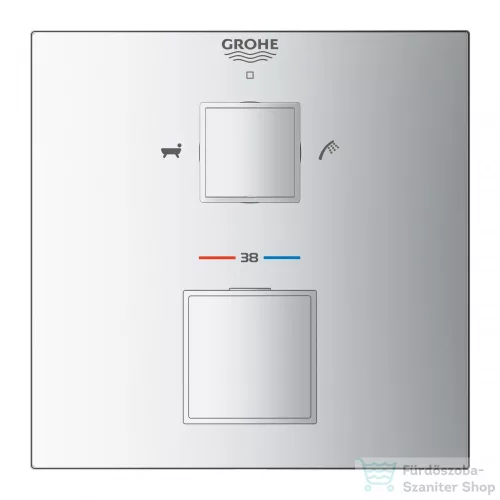 GROHE Grohtherm Cube termosztátos kád keverő 2 kimenethez 24155000