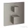 Grohe Grohtherm Cube Termosztátos kád keverő 2 kimenethez, beépített elzáró/váltó szeleppel, brushed hard grafit 24155AL0
