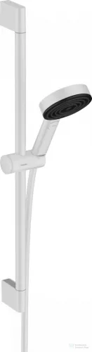 Hansgrohe PULSIFY Select S zuhanyszett 105, 3 jet Relaxation, 65 cm-es zuhanyrúddal Ecosmart , matt fehér 24161700