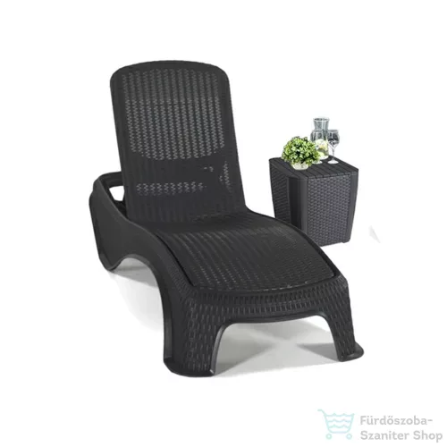 Curver Atlantic kerti nyugágy set Luzon asztallal grafit 241664K_217341