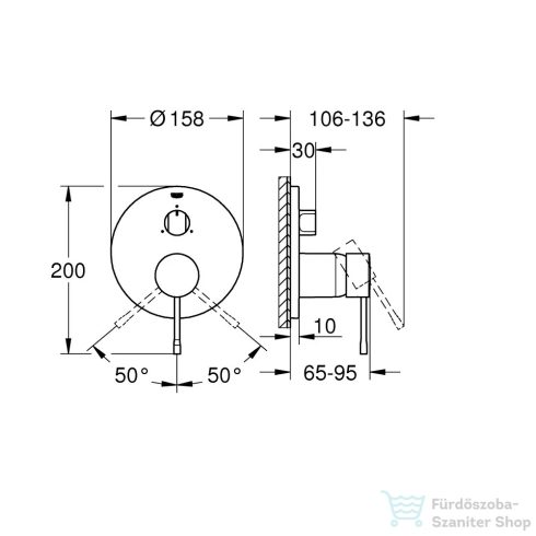 Grohe Essence Egykaros keverő, 3-utas vátóval, brushed nikkel 24169EN1