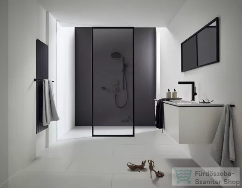 Hansgrohe PULSIFY Select S zuhanyszett 105, 3 jet Relaxation, 90 cm-es zuhanyrúddal, matt fekete 24170670