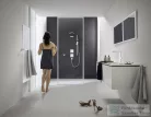 Hansgrohe PULSIFY Select S zuhanyszett 105, 3 jet Relaxation, 90 cm-es zuhanyrúddal, matt fehér 24170700