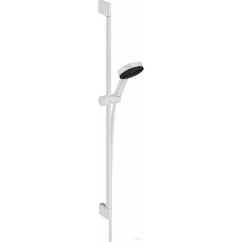 Hansgrohe PULSIFY Select S zuhanyszett 105, 3 jet Relaxation, 90 cm-es zuhanyrúddal Ecosmart, matt fehér 24171700