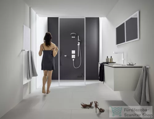 Hansgrohe PULSIFY Select S zuhanyszett 105, 3 jet Relaxation, 90 cm-es zuhanyrúddal Ecosmart, matt fehér 24171700