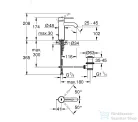 Grohe ESSENCE NEW S mosdó csaptelep automata leeresztővel,Warm Sunset 24171DA1