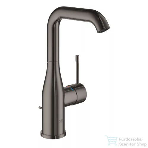Grohe ESSENCE L magasított mosdó csaptelep automata leeresztővel,Hard Graphite 24174A01
