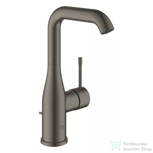 Grohe ESSENCE L magasított mosdó csaptelep automata leeresztővel,Brushed Hard Graphite 24174AL1