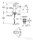 Grohe QuickFix START M mosdó csaptelep click-clack leeresztővel,króm 24204002