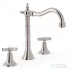Tres TRES-CLASIC 3 üléses mosdócsaptelep, steel 24210501AC