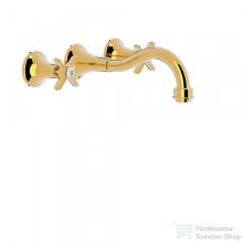   TRES TRES-CLASIC Fali mosdó csaptelep, leeresztő nélkül,  arany, 24215101OR