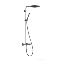   Hansgrohe Pulsify S Puro termosztátos zuhanyrendszer 1 funkciós kézizuhannyal, szálcsiszolt fekete króm 24223340