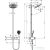 Hansgrohe Pulsify S Showerpipe 260 Ecosmart zuhanyrendszer,króm 24241000