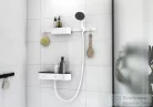 Hansgrohe Showertablet Select termosztátos zuhanycsaptelep zuhany-és tárolószettel, matt fehér 24250700