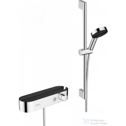  Hansgrohe Showertablet Select termosztátos zuhanycsaptelep Pulsify rudas zuhanyszettel, króm 24260000