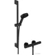 Hansgrohe Ecostat Fine termosztátos zuhany csaptelep,Pulsify Select S 66,9 cm-es rudas zuhanyszettel,matt fekete 24262670