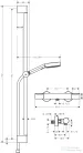 Hansgrohe Ecostat Element termosztátos zuhany csaptelep,Pulsify Select S 90 cm-es rudas zuhanyszettel,króm 24271000