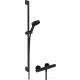 Hansgrohe Ecostat Element termosztátos zuhany csaptelep,Pulsify Select S 90 cm-es rudas zuhanyszettel,matt fekete 24271670