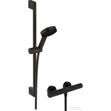   Hansgrohe Ecostat Element termosztátos zuhany csaptelep,Pulsify Select S 65 cm-es rudas zuhanyszettel,matt fekete 24272670