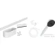 Hansgrohe Wallstoris kézizuhany szett 105, 3 jet EcoSmart Activation, zuhanyrúd 70 cm, tároló szett, matt fehér 24291700