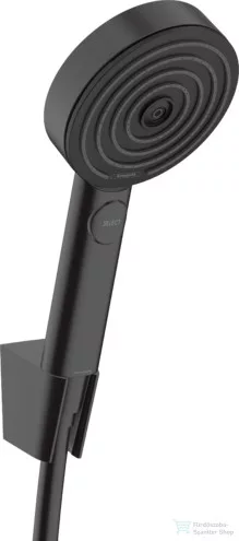 Hansgrohe PULSIFY Select S zuhanyszett fix zuhanytartóval,125 cm-es gégecsővel, matt fekete 24302670