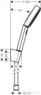 Hansgrohe PULSIFY Select S zuhanyszett fix zuhanytartóval,125 cm-es gégecsővel, matt fekete 24302670