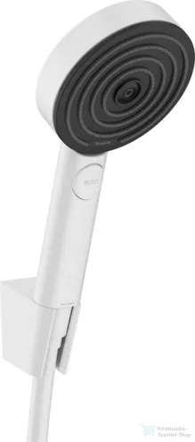 Hansgrohe PULSIFY Select S zuhanyszett fix zuhanytartóval,125 cm-es gégecsővel, matt fehér 24302700