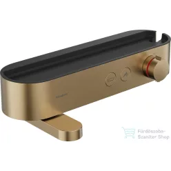   Hansgrohe SHOWERTABLET SELECT termosztátos kádtöltő csaptelep, szálcsiszolt bronz 24340140