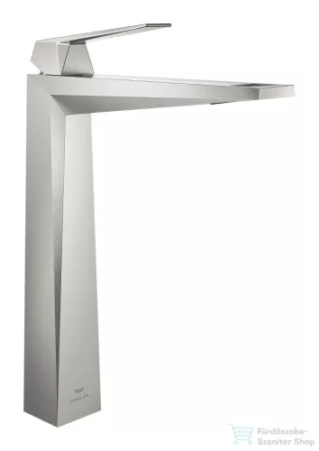 Grohe ALLURE BRILLIANT magasított mosdó csaptelep leeresztő nélkül,Supersteel 24346DC0