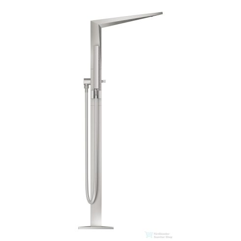 Grohe ALLURE BRILLANT szabadon álló kádtöltő csaptelep zuhanyszettel,alaptest nélkül,Supersteel 24348DC0