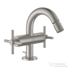   Grohe ATRIO bidé csaptelep automata leeresztővel,Supersteel 24353DC0