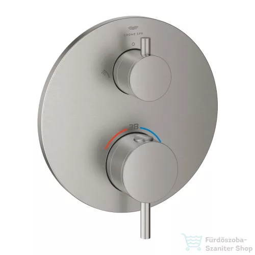 Grohe ATRIO falsík alatti termosztátos kád/zuhany csaptelep,Supersteel 24358DC0