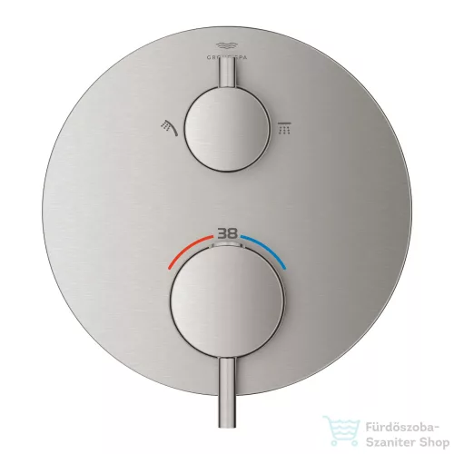 Grohe ATRIO falsík alatti termosztátos kád/zuhany csaptelep,Supersteel 24358DC0