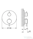 Grohe ATRIO falsík alatti termosztátos kád/zuhany csaptelep,Króm 24359000