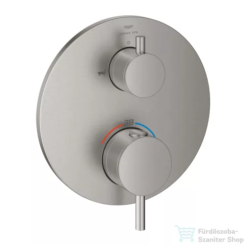Grohe ATRIO falsík alatti termosztátos kád/zuhany csaptelep,Supersteel 24359DC0