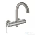 Grohe ATRIO kádtöltő csaptelep zuhanyszett nélkül,Supersteel 24367DC0