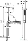 Hansgrohe Pulsify E Ecosmart+ 65 rudas zuhanygarnitúra,matt fehér 24371700