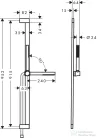 Hansgrohe PULSIFY S Ecosmart zuhanyszett 90 cm-es zuhanyrúddal,matt fehér 24382700
