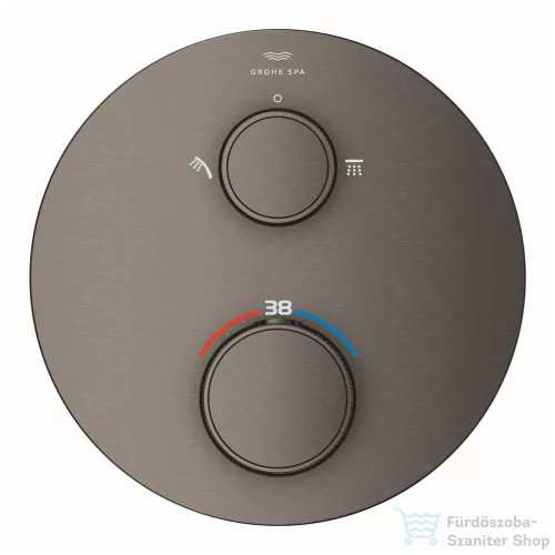 Grohe ATRIO PRIVATE falsík alatti termosztátos kád/zuhany csaptelep,Brushed Hard Graphite 24396AL0