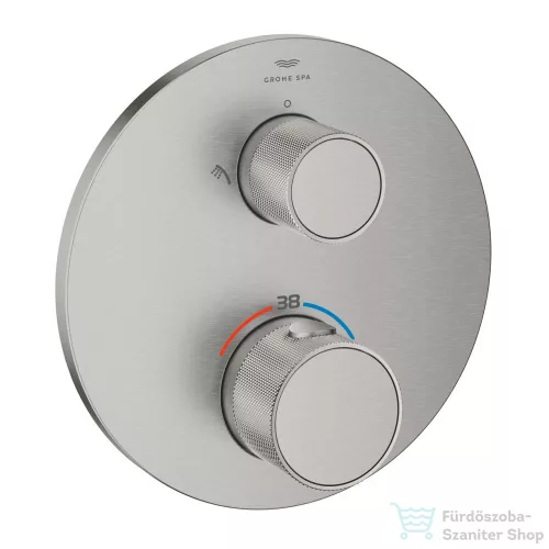 Grohe ATRIO PRIVATE falsík alatti termosztátos kád/zuhany csaptelep,Supersteel 24396DC0